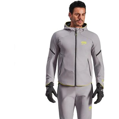 Alpinestars Giacca Da Corsa Aeroshell Wp Mid Gray / Yellow Fluor M Alpinestars Giacca Da Corsa Aeroshell Wp Mid Gray / Yellow Fluor M