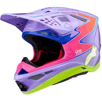 Alpinestars Casco Fuoristrada Supertech S-m10 Jett Lawrence R01 Ece22.06 Purple / Pink Fluor / Yellow Fluor Glossy M Alpinestars Casco Fuoristrada Supertech S-m10 Jett Lawrence R01 Ece22.06 Purple / Pink Fluor / Yellow Fluor Glossy M