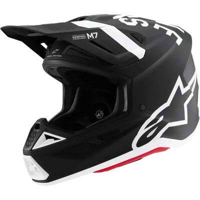Alpinestars Casco Fuoristrada S-m7 Dasher Ece22.06 Black / White Matt XS Alpinestars Casco Fuoristrada S-m7 Dasher Ece22.06 Black / White Matt XS