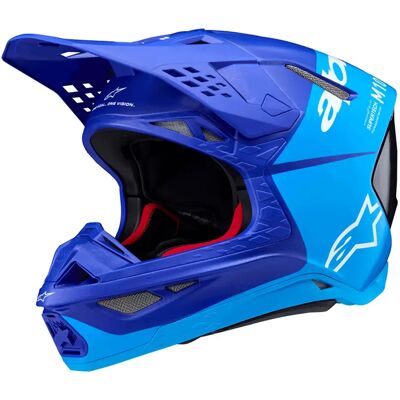 Alpinestars Casco Fuoristrada Supertech S-m10 Flood Ece22.06 Met Blue / Med Blue / Black / Carbon / M&G M Alpinestars Casco Fuoristrada Supertech S-m10 Flood Ece22.06 Met Blue / Med Blue / Black / Carbon / M&G M