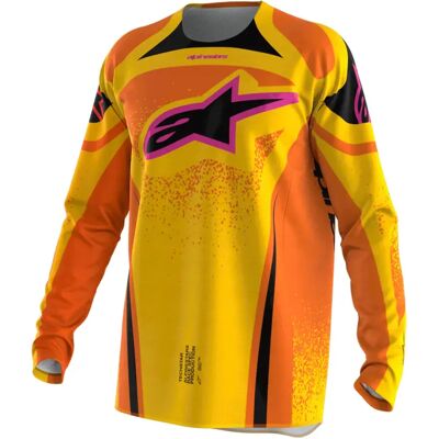 Alpinestars Maglia A Maniche Lunghe Techstar Nomur Orange / Yellow / Pink XL Alpinestars Maglia A Maniche Lunghe Techstar Nomur Orange / Yellow / Pink XL