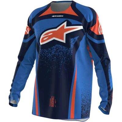 Alpinestars Maglia A Maniche Lunghe Techstar Nomur Dark Navy / Orange / Ucla Blue XL Alpinestars Maglia A Maniche Lunghe Techstar Nomur Dark Navy / Orange / Ucla Blue XL