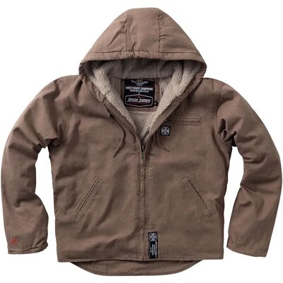 West Coast Choppers Giacca Lined Canvas Work Frontier Brown S West Coast Choppers Giacca Lined Canvas Work Frontier Brown S