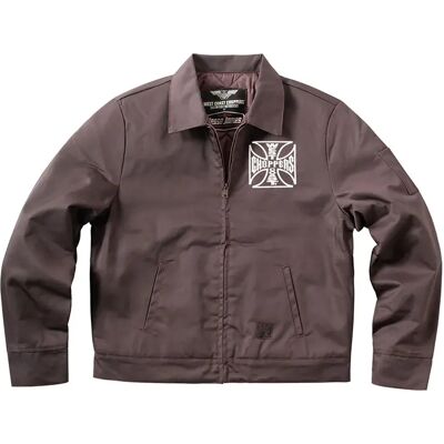 West Coast Choppers Giacca Og Lined Work Chocolate Brown S West Coast Choppers Giacca Og Lined Work Chocolate Brown S