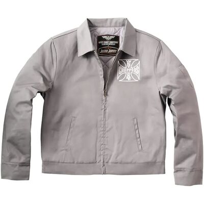 West Coast Choppers Giacca Og Lined Work Silver Grey S West Coast Choppers Giacca Og Lined Work Silver Grey S