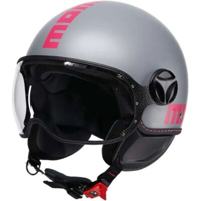 Momo Design Casco Jet Fgtr Classic E2206 Fluo Matt Grey / Fucsia XL Momo Design Casco Jet Fgtr Classic E2206 Fluo Matt Grey / Fucsia XL