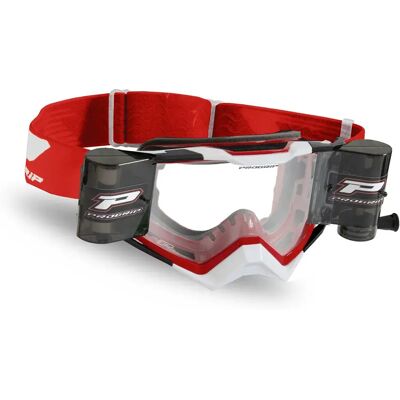 Progrip Occhiali Da Off-road 3309 Rapid Roll-off Black / Red / White Clear Progrip Occhiali Da Off-road 3309 Rapid Roll-off Black / Red / White Clear