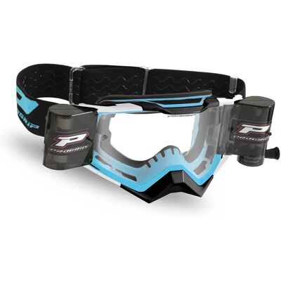 Progrip Occhiali Da Off-road 3309 Rapid Roll-off Black / Turquoise / White Clear Progrip Occhiali Da Off-road 3309 Rapid Roll-off Black / Turquoise / White Clear
