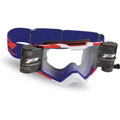 Progrip Occhiali Da Off-road 3309 Rapid Roll-off Dark Blue / Red / White Clear Progrip Occhiali Da Off-road 3309 Rapid Roll-off Dark Blue / Red / White Clear