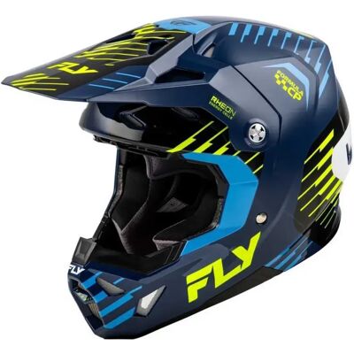 Fly Racing Casco Fuoristrada Formula Cp Slice Navy / Hi-Vis / White M Fly Racing Casco Fuoristrada Formula Cp Slice Navy / Hi-Vis / White M