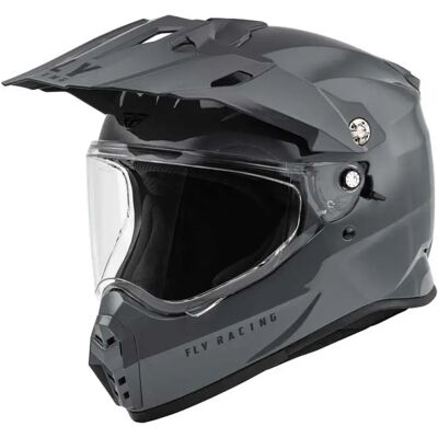 Fly Racing Casco Integrale Trekker Solid Grey L Fly Racing Casco Integrale Trekker Solid Grey L