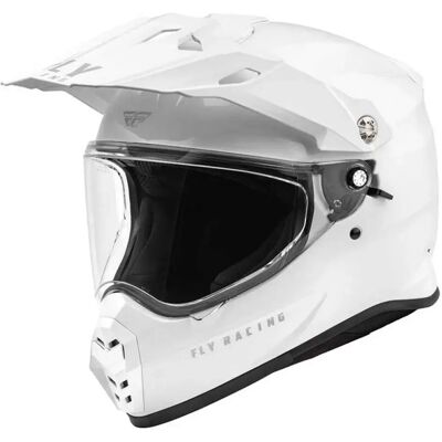 Fly Racing Casco Integrale Trekker Solid White M Fly Racing Casco Integrale Trekker Solid White M