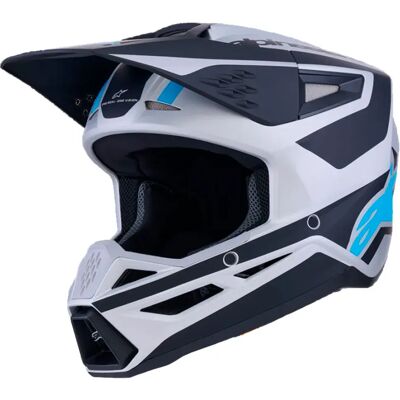 Alpinestars Casco Fuoristrada S-m3 Heat Ece22.06 Black / Blue / Silver M Alpinestars Casco Fuoristrada S-m3 Heat Ece22.06 Black / Blue / Silver M