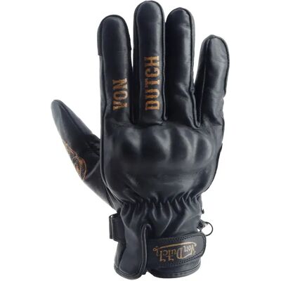 Von Dutch Guanti Di Pelle Flash Black M Von Dutch Guanti Di Pelle Flash Black M