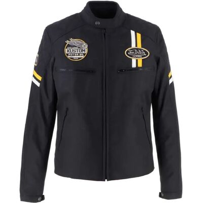 Von Dutch Giacca Race Now Black / White / Yellow M Von Dutch Giacca Race Now Black / White / Yellow M