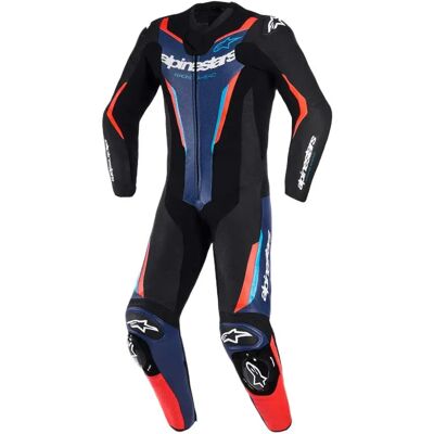 Alpinestars Tuta In Pelle Gp Force V2 Black / Blue / Red Fluo 52 Alpinestars Tuta In Pelle Gp Force V2 Black / Blue / Red Fluo 52
