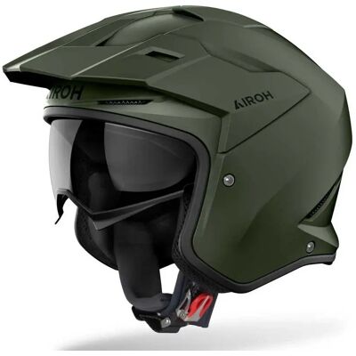 Airoh Casco Jet Kombakt Military Green Matt M Airoh Casco Jet Kombakt Military Green Matt M