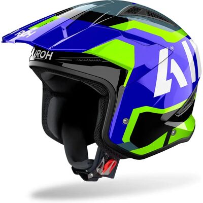 Airoh Casco Jet Trr Ii Jupiter Blue / Yellow Gloss M Airoh Casco Jet Trr Ii Jupiter Blue / Yellow Gloss M