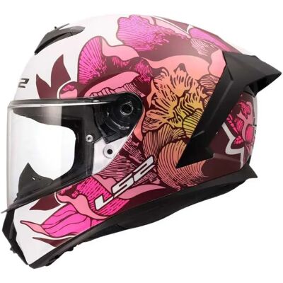 Ls2 Casco Integrale Ff820 Rapid Iii Poppies Ii White / Pink M Ls2 Casco Integrale Ff820 Rapid Iii Poppies Ii White / Pink M