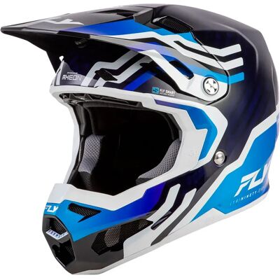 Fly Racing Casco Fuoristrada Formula S Carbon Byte Blue / White M Fly Racing Casco Fuoristrada Formula S Carbon Byte Blue / White M