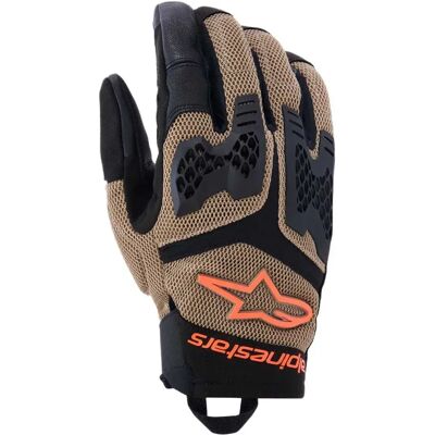 Alpinestars Guanti Estivi Manti Air Dark Khaki / Black / Orange Fluo L Alpinestars Guanti Estivi Manti Air Dark Khaki / Black / Orange Fluo L