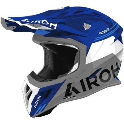 Airoh Casco Fuoristrada Aviator Ace 2 Fury Gloss Blue XL Airoh Casco Fuoristrada Aviator Ace 2 Fury Gloss Blue XL