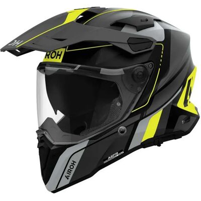 Airoh Casco Integrale Commander 2 Skip Black / Grey / Hi Vis Yellow XL Airoh Casco Integrale Commander 2 Skip Black / Grey / Hi Vis Yellow XL