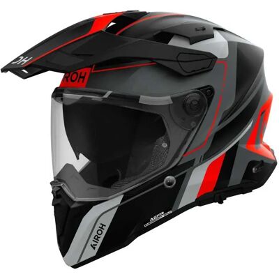 Airoh Casco Integrale Commander 2 Skip Black / Grey / Red M Airoh Casco Integrale Commander 2 Skip Black / Grey / Red M