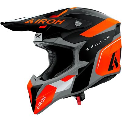 Airoh Casco Fuoristrada Wraaap Conquer Orange / Grey S Airoh Casco Fuoristrada Wraaap Conquer Orange / Grey S