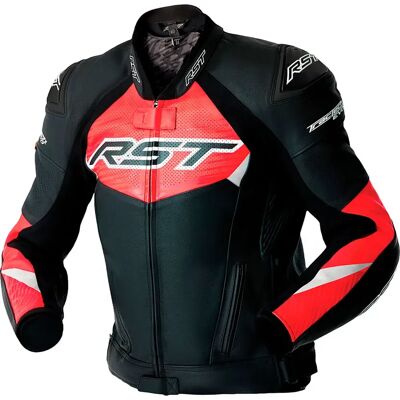 Rst Giacca Di Pelle Traforata Tractech Evo D3o Neon Red 2XL Rst Giacca Di Pelle Traforata Tractech Evo D3o Neon Red 2XL