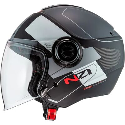 Nzi Casco Jet Civic Conquest Black / Anthracite / Matt Grey XS Nzi Casco Jet Civic Conquest Black / Anthracite / Matt Grey XS