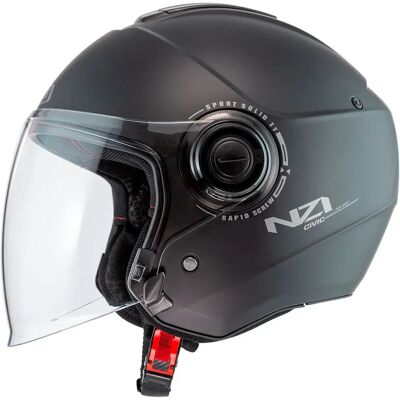 Nzi Casco Jet Civic Solid Noveau Matt Black S Nzi Casco Jet Civic Solid Noveau Matt Black S