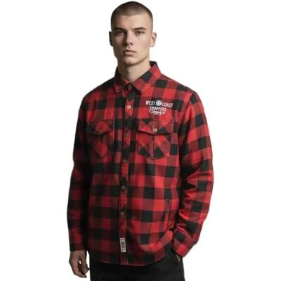 West Coast Choppers Giacca Motorcycle Co Red / Black S West Coast Choppers Giacca Motorcycle Co Red / Black S