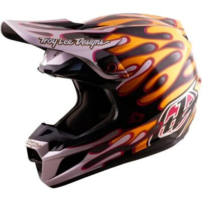 Troy Lee Designs Casco Fuoristrada Se5 Carbon Overspray Black / Gold S Troy Lee Designs Casco Fuoristrada Se5 Carbon Overspray Black / Gold S