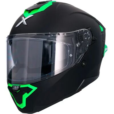 Axor Casco Integrale Brutale Corsa Matt Black / Green S Axor Casco Integrale Brutale Corsa Matt Black / Green S