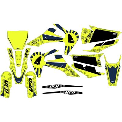 Ufo Adesivi Akaishi Husqvarna Fluo Yellow One Size Ufo Adesivi Akaishi Husqvarna Fluo Yellow One Size