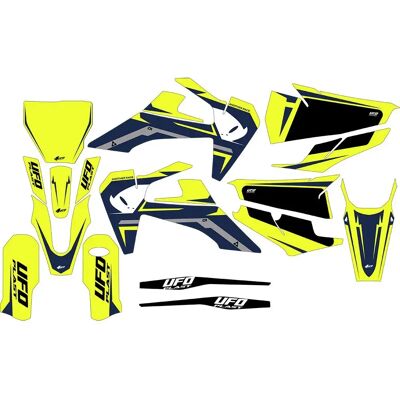 Ufo Adesivi Apodis Husqvarna Fluo Yellow One Size Ufo Adesivi Apodis Husqvarna Fluo Yellow One Size