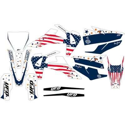 Ufo Adesivi Patriot Husqvarna White One Size Ufo Adesivi Patriot Husqvarna White One Size