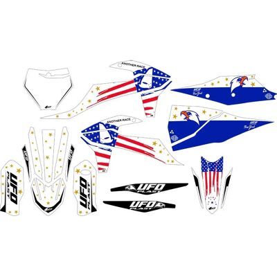 Ufo Adesivi Patriot Ktm White One Size Ufo Adesivi Patriot Ktm White One Size
