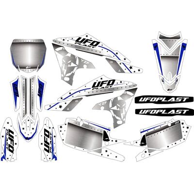 Ufo Adesivi Stardust Yamaha Yzf 250/50 18-23 White One Size Ufo Adesivi Stardust Yamaha Yzf 250/50 18-23 White One Size