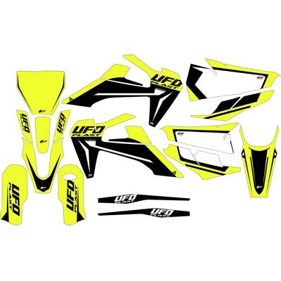 Ufo Adesivi Stokes Husqvarna Fluo Yellow One Size Ufo Adesivi Stokes Husqvarna Fluo Yellow One Size