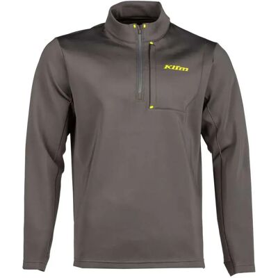 Klim Felpa Con Mezza Zip Defender Asphalt / High Visibility M Klim Felpa Con Mezza Zip Defender Asphalt / High Visibility M