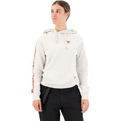 Dainese Outlet Felpa Con Cappuccio Stripes Light Gray / Fluo Red XS Dainese Outlet Felpa Con Cappuccio Stripes Light Gray / Fluo Red XS