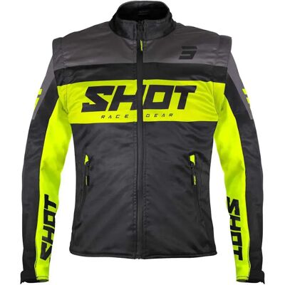 Shot Race Gear Gilet Softshell Lite Black / Neon Yellow 3XL Shot Race Gear Gilet Softshell Lite Black / Neon Yellow 3XL