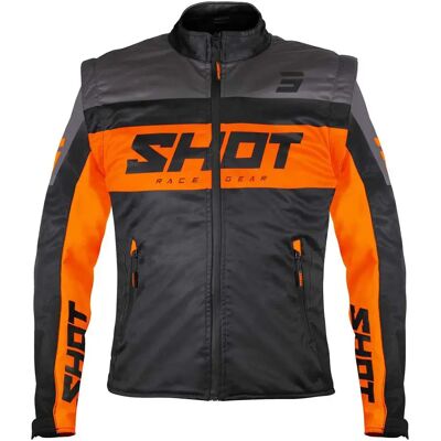 Shot Race Gear Gilet Softshell Lite Black / Orange M Shot Race Gear Gilet Softshell Lite Black / Orange M
