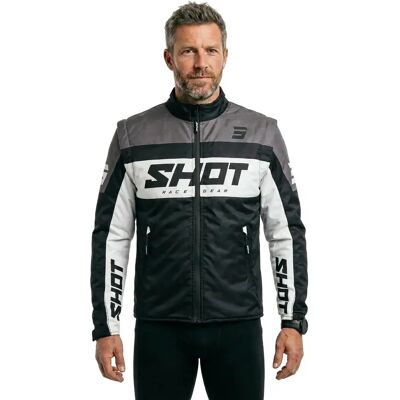 Shot Race Gear Gilet Softshell Lite Black / White L Shot Race Gear Gilet Softshell Lite Black / White L