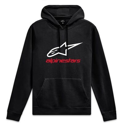 Alpinestars Felpa Con Cappuccio Always V3 Black / White / Red XL Alpinestars Felpa Con Cappuccio Always V3 Black / White / Red XL