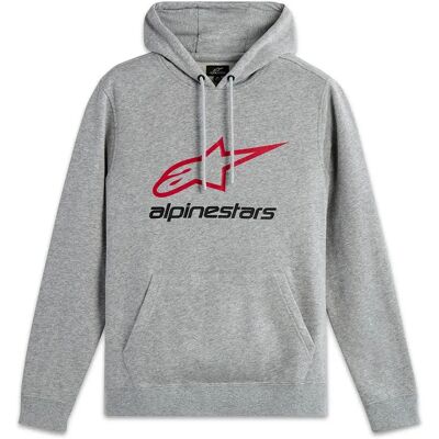 Alpinestars Felpa Con Cappuccio Always V3 Gray Heather / Red / Black S Alpinestars Felpa Con Cappuccio Always V3 Gray Heather / Red / Black S