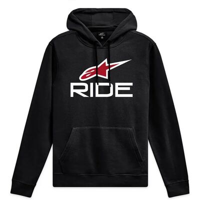 Alpinestars Felpa Con Cappuccio Ride V3 Black / White / Red 2XL Alpinestars Felpa Con Cappuccio Ride V3 Black / White / Red 2XL