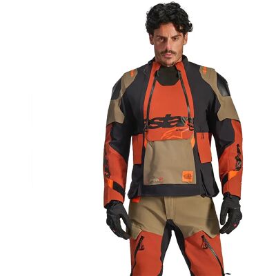 Alpinestars Giacca Halo Pro Ds Xf Laminated Walnut / Rust / Black 2XL Alpinestars Giacca Halo Pro Ds Xf Laminated Walnut / Rust / Black 2XL
